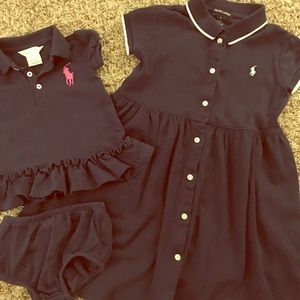 Ralph Lauren dresses. Matching sister set